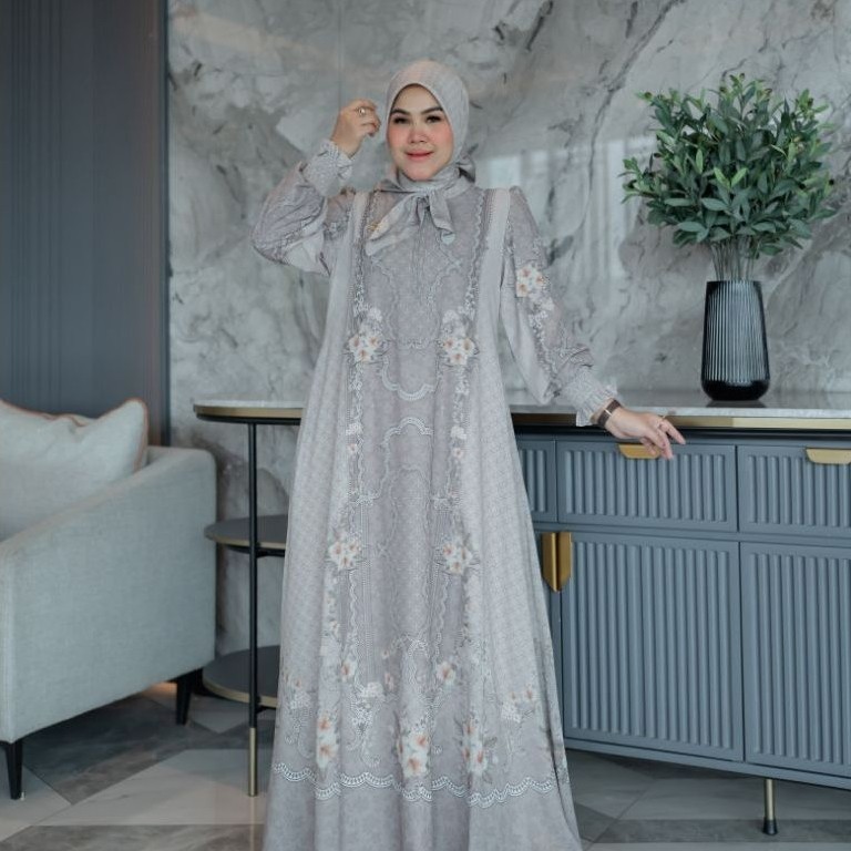 Gamis Syari Mewah Naira Series By Azzahra Syari / Gamis Syari Kekinian / Gamis Syari Cantik