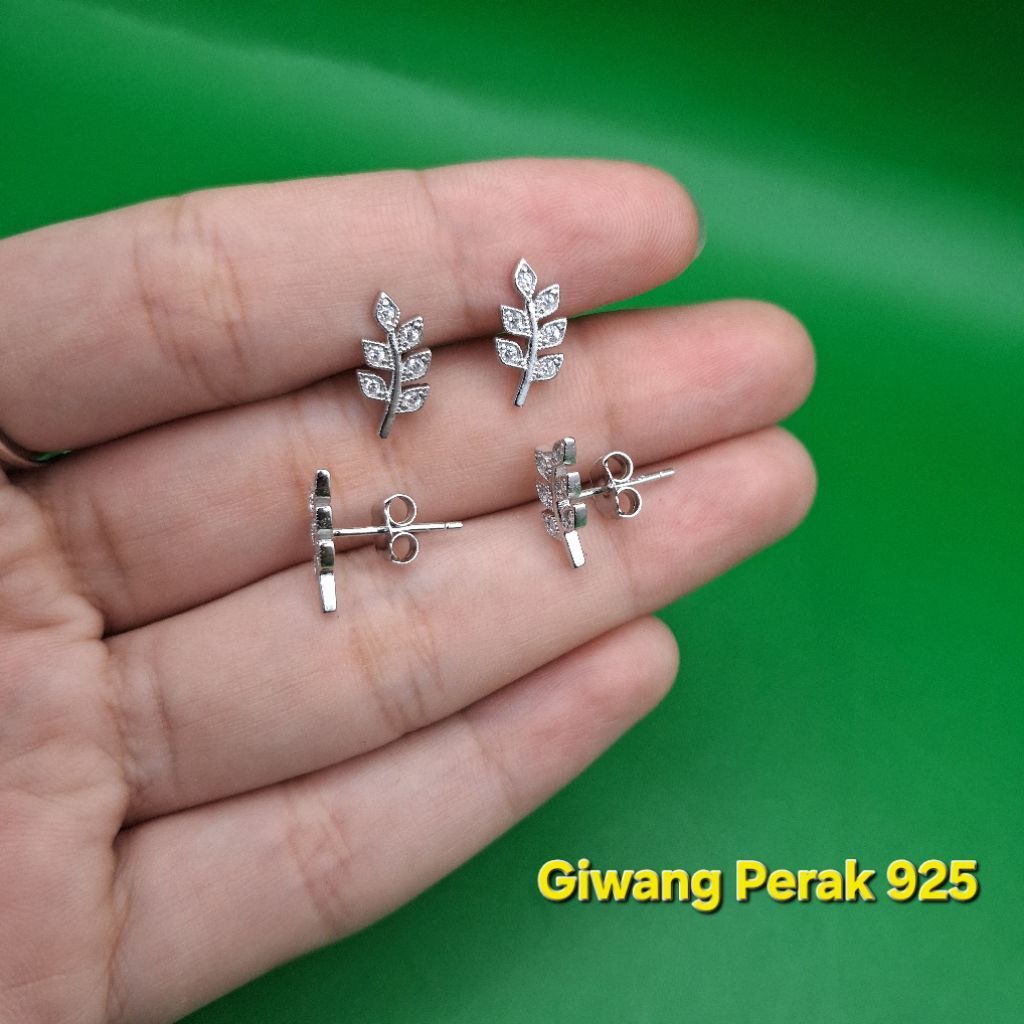 Anting tusuk/giwang asli perak silver 925