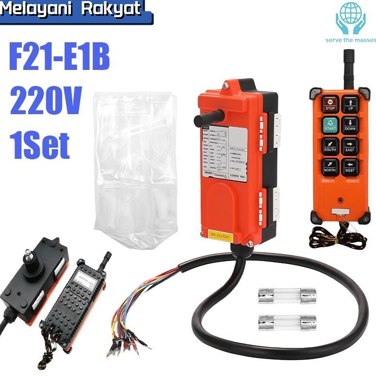 F21-E1B Remote Wireless Industrial Hoist Crane Remote Kontrol Nirkabel Hoist Crane Industri 8 Tombol