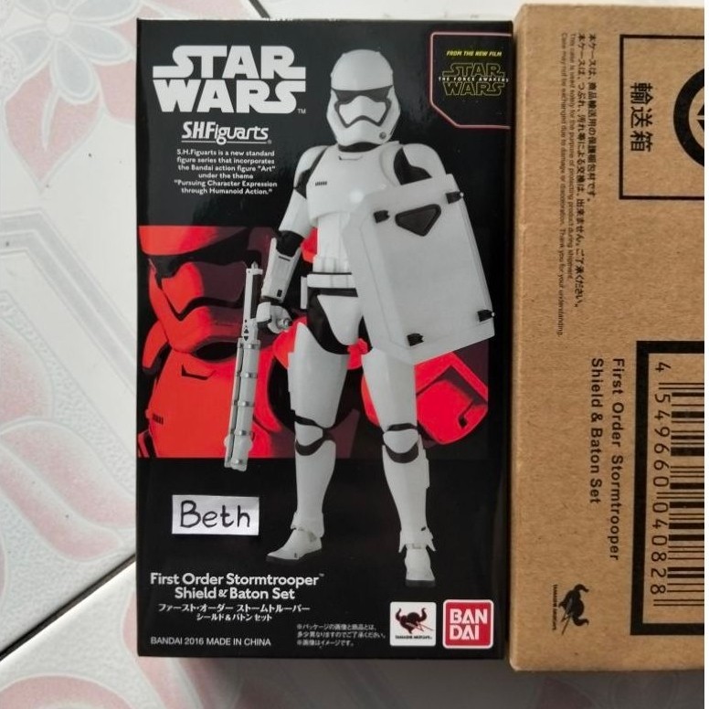 SHF First Order Stormtrooper Shield & Baton Set Ori Bandai Star Wars