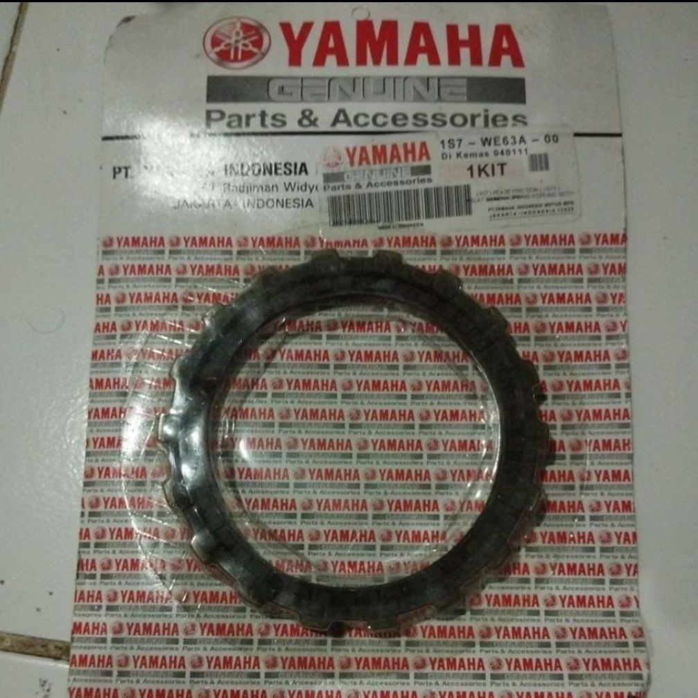 1s7 we63a 00 original ygp yamaha genuine part NOS dus kemasan putih keping kampas ganda kopling disk