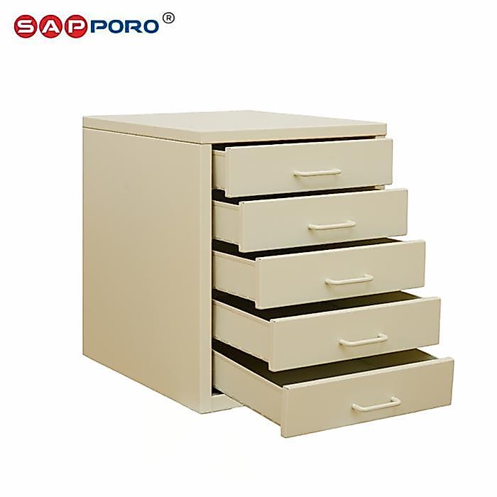 SAPPORO BUHLA - Lemari Kantor Lemari Besi Portable 5 Laci