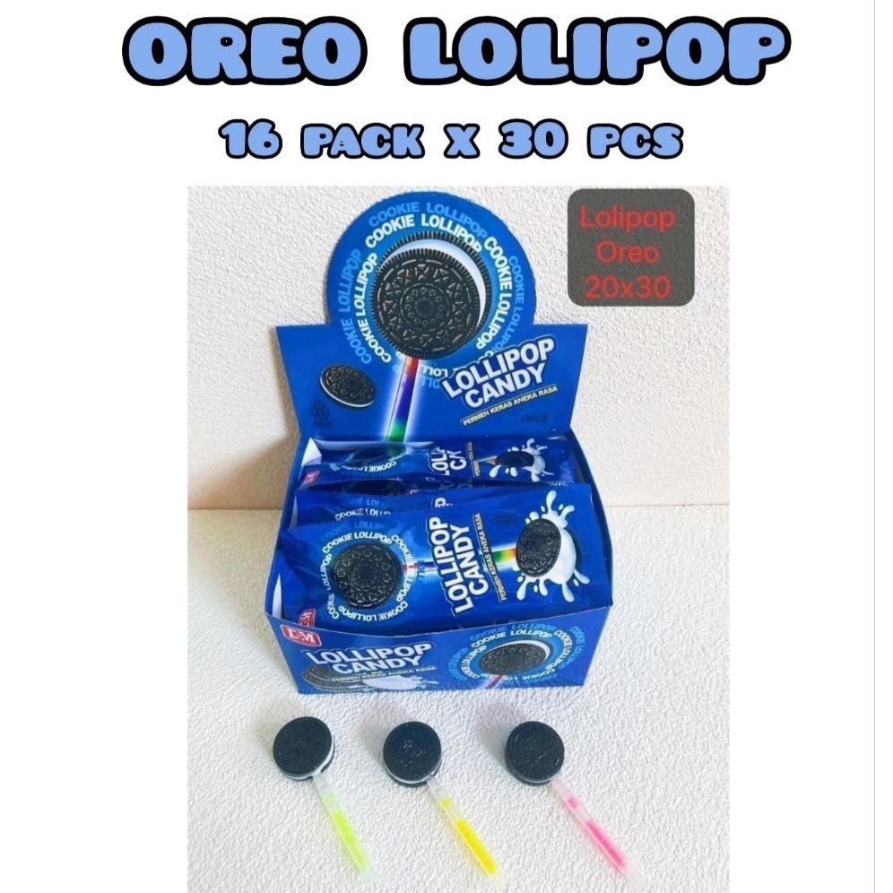 Lolipop Oreo (Permen nyala isi 30pcs)