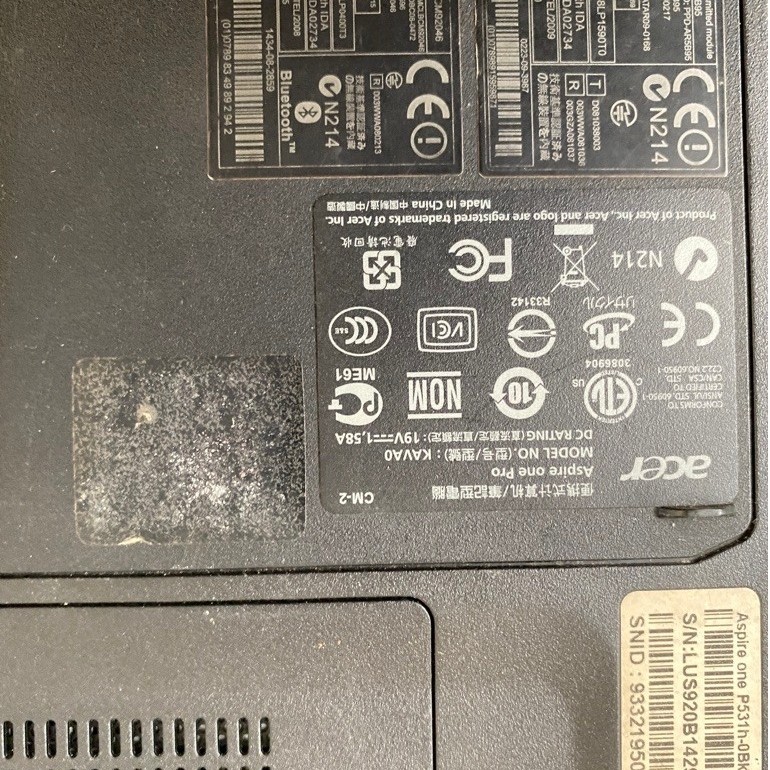 Acer netbook