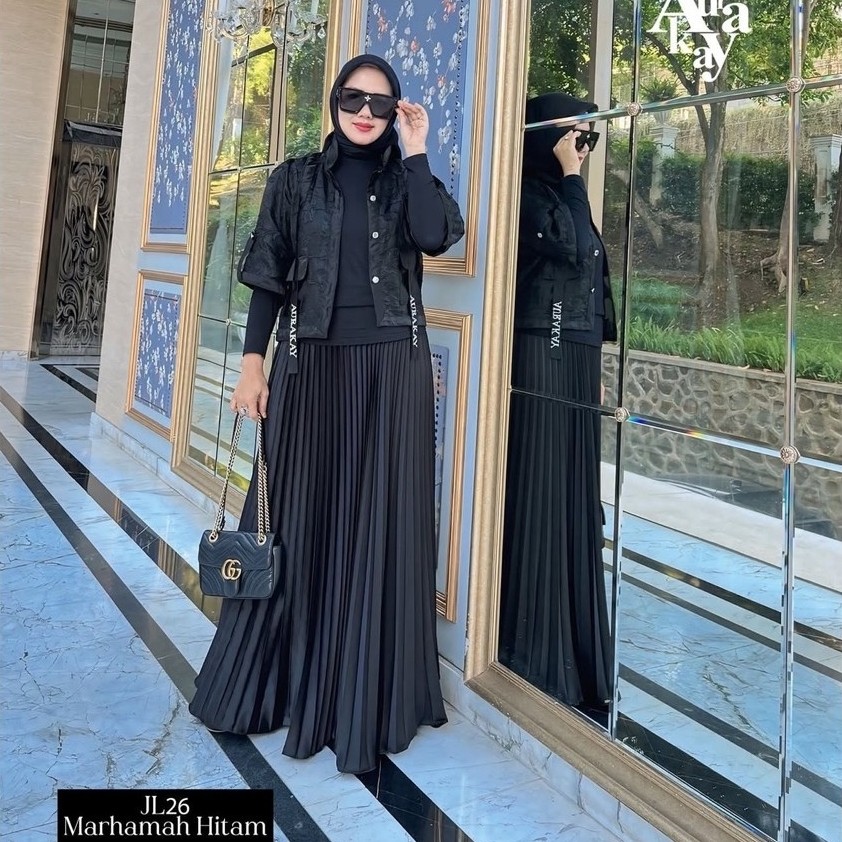 Aurakay Brand syari set rok brand Gamis Aurakay syari set