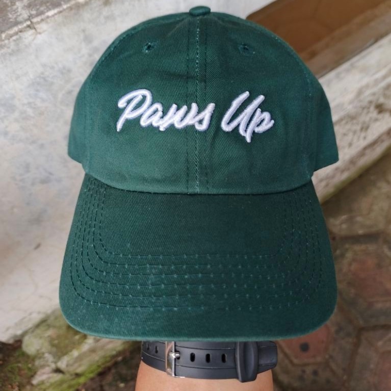 Topi Cap PAWS UP Script  AOP Under Brim By Official tag