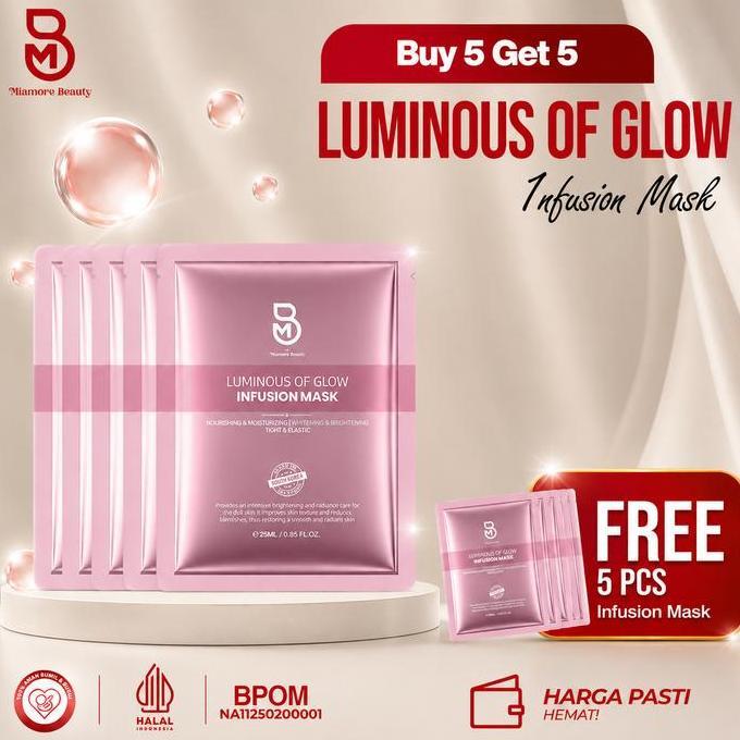 Bellis- Nv [Buy 5 Get 5] Infusion Sheetmask Part Of Luminous Of Glow By Miamore Beauty