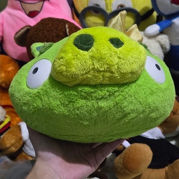 Preloved Boneka Babi Angry Birds Green - Fix Price