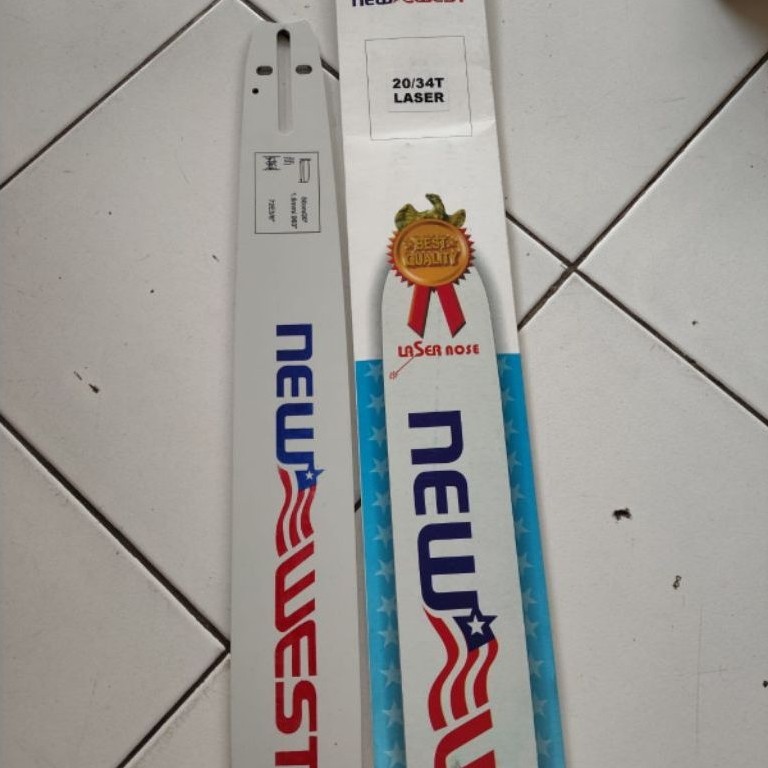 guide bar chainsaw new west 20inch laser awet tahan lama
