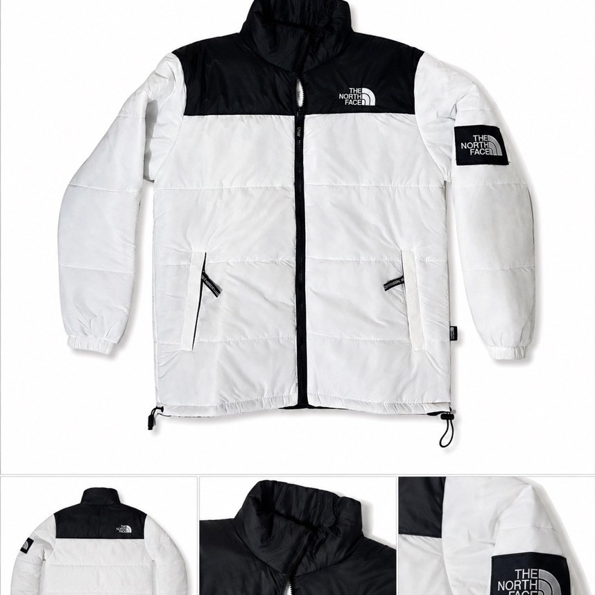 The North Face Puffer Jacket White Black