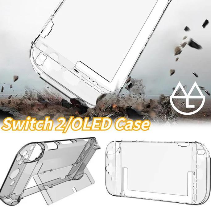 Srimandani_ - Kasing Pelindung Nintendo Switch 2/OLED Case dengan Jernih Krystal Cover Perlindungan