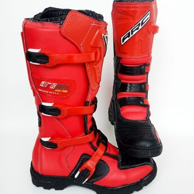 sepatu bots motor cros trail arc mx