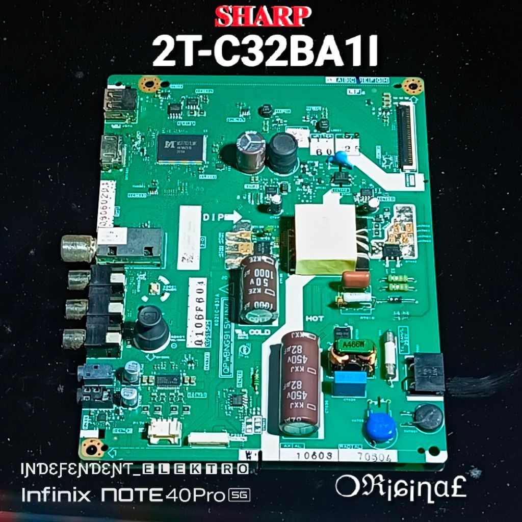 Mainboard  Sharp 2T-C32BA1I 2T-C32BA11   Mesin Tv sharp 2t-c32ba1i   Mainboard tv sharp 2t-c32ba11