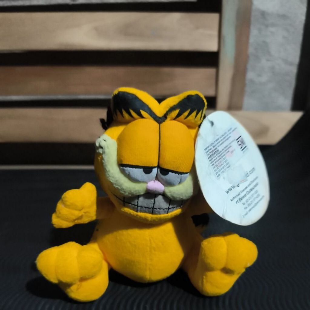 boneka garfield kucing oren original paws globalindo