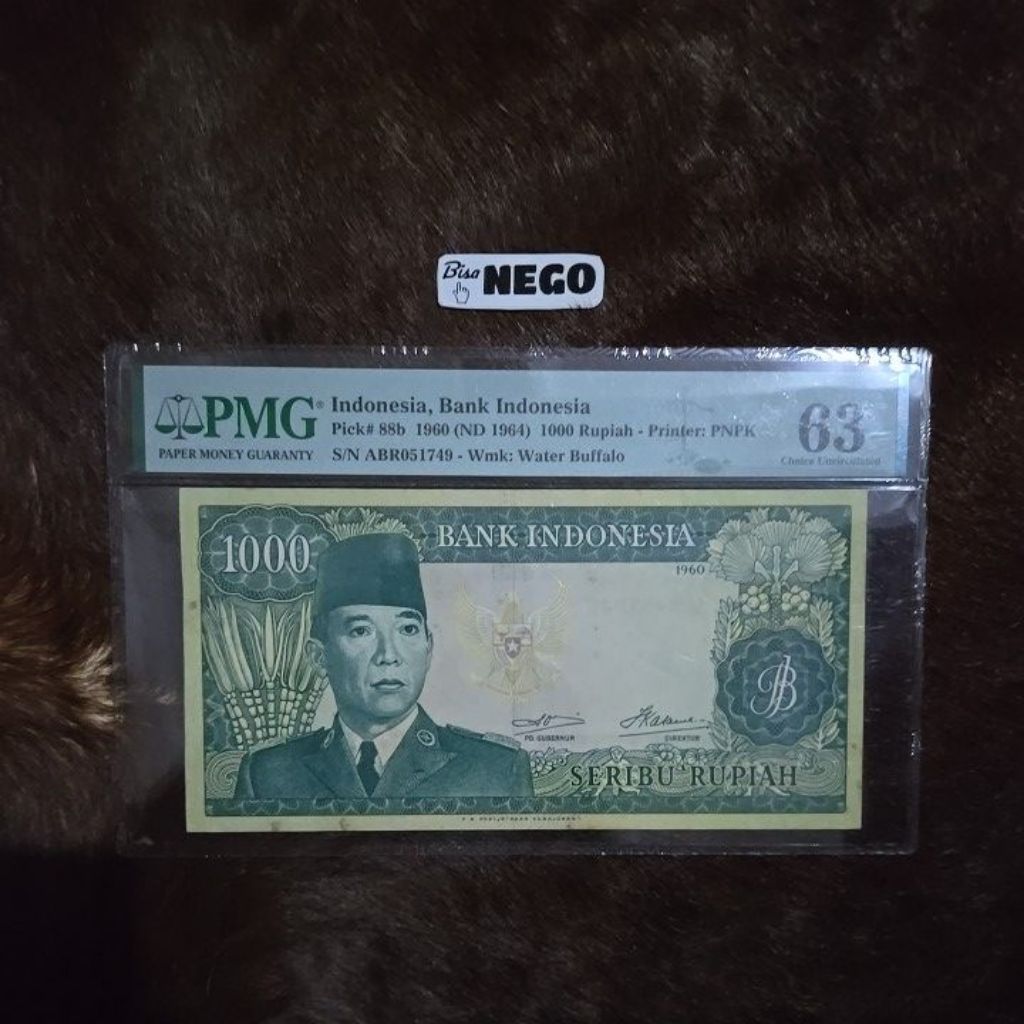 Oeang Koe Now PMG 1000 Rupiah Soekarno Tahun 1960