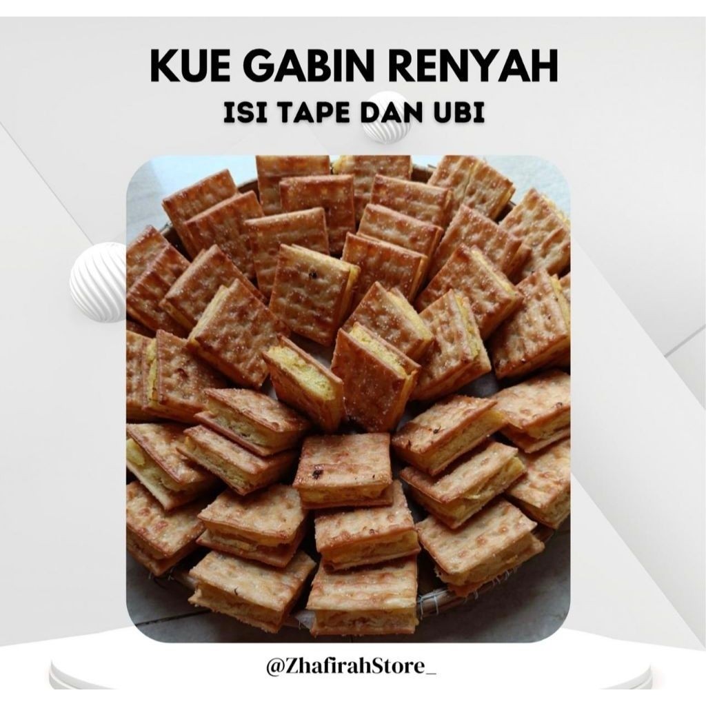 GABIN UBI UNGU/MAKANAN RENYAH/BISKUIT ISI TAPE UBI
