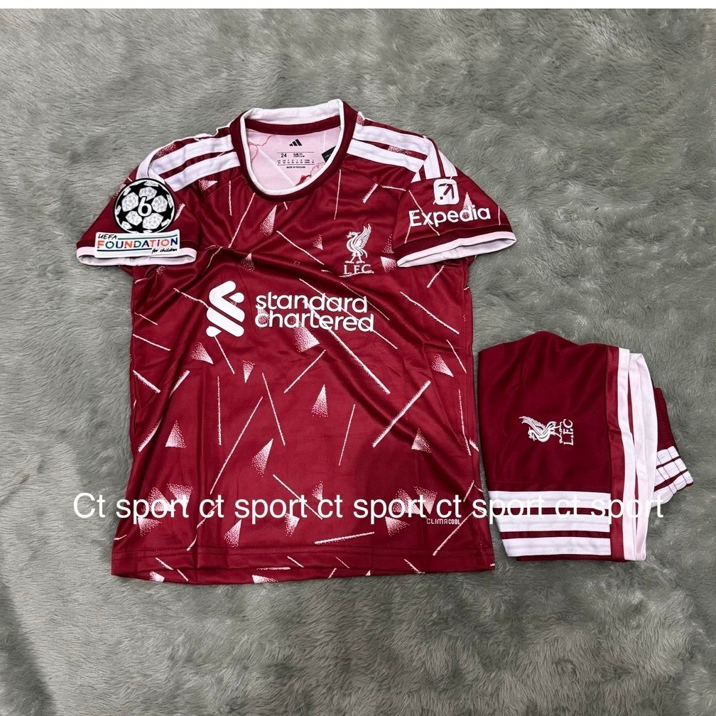 full patch ucL jersey kids ( anak - anak ) Liverpool home 2026-2027 premium baju bola anak anak full