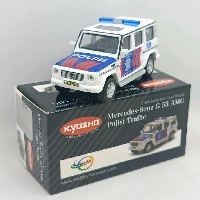 KYOSHO MERCEDES-BENZ G55 AMG POLISI TRAFFIC (1:64) SMETOY