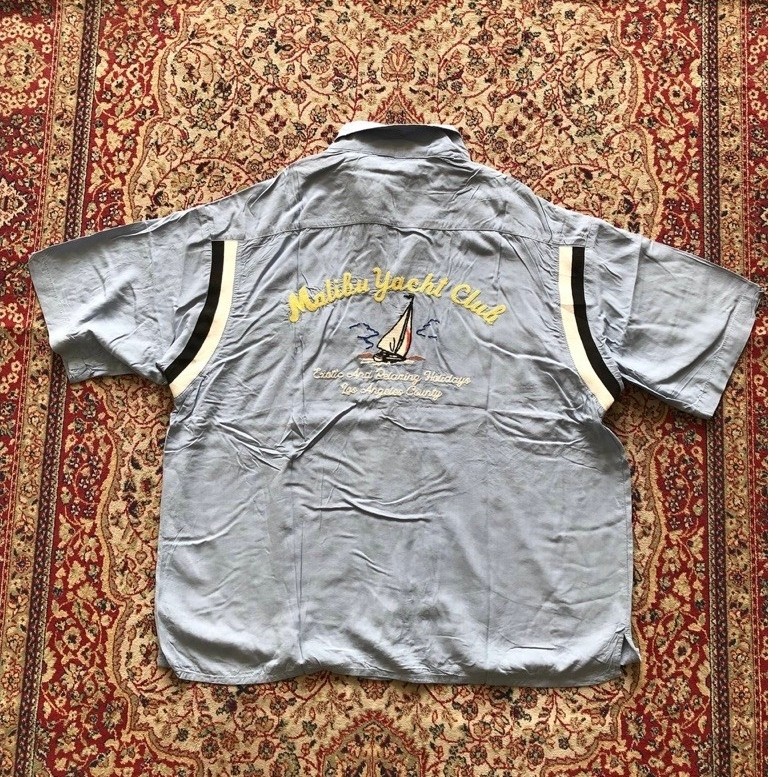 Kemeja Niko and rayon bowling shirt Vintage Bowling shirt Hj067