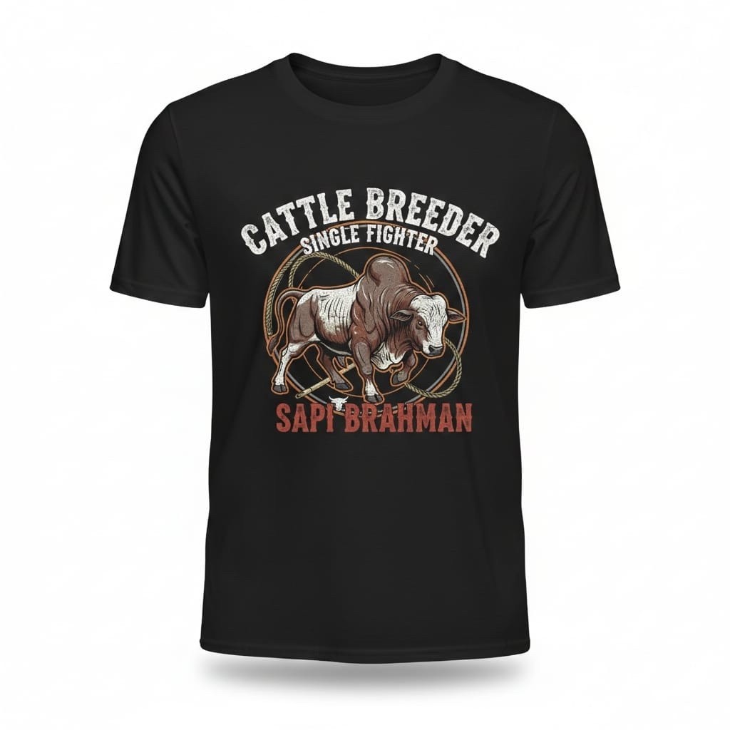 KAOS DISTRO CATTLE BREEDER "SAPI BRAHMAN" SINGLE FIGHTER