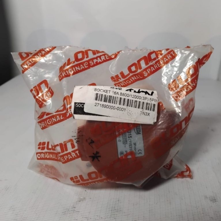 SOKET 5PIN 3PHS 16A LC8800/12000/GENSET LONCIN/LONCIN