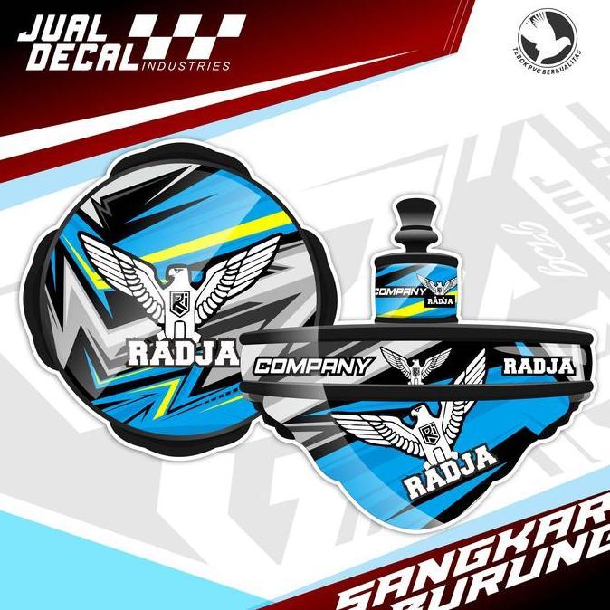 Stiker Sangkar Lovebird RADJA Stiker Decal Tebok Lovebird RAJA PVC