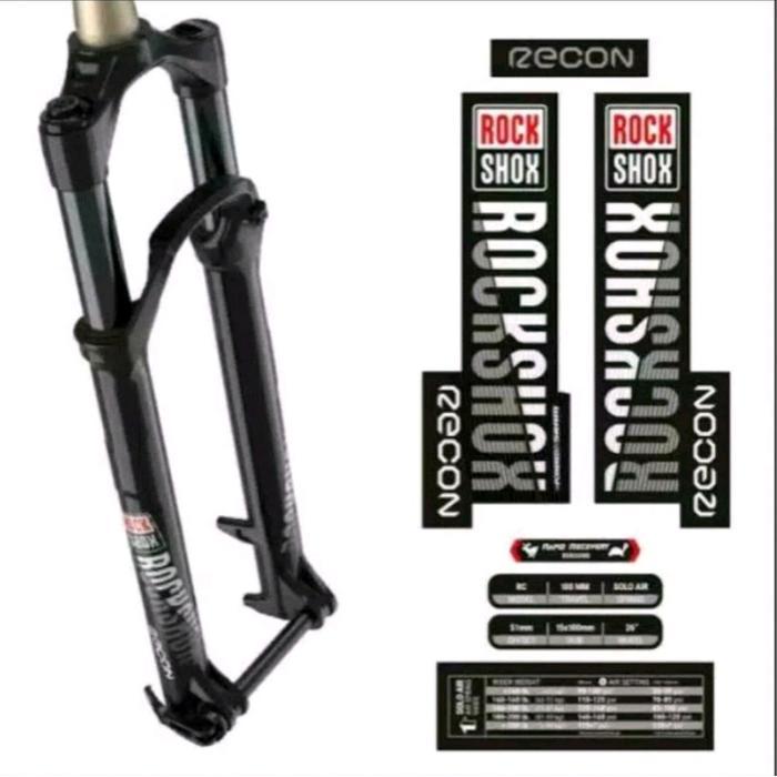 Fork Rockshox Sticker Fork Rockshox decal fork fox decal rockshox bicycle fork outdoor - fox, 27.5