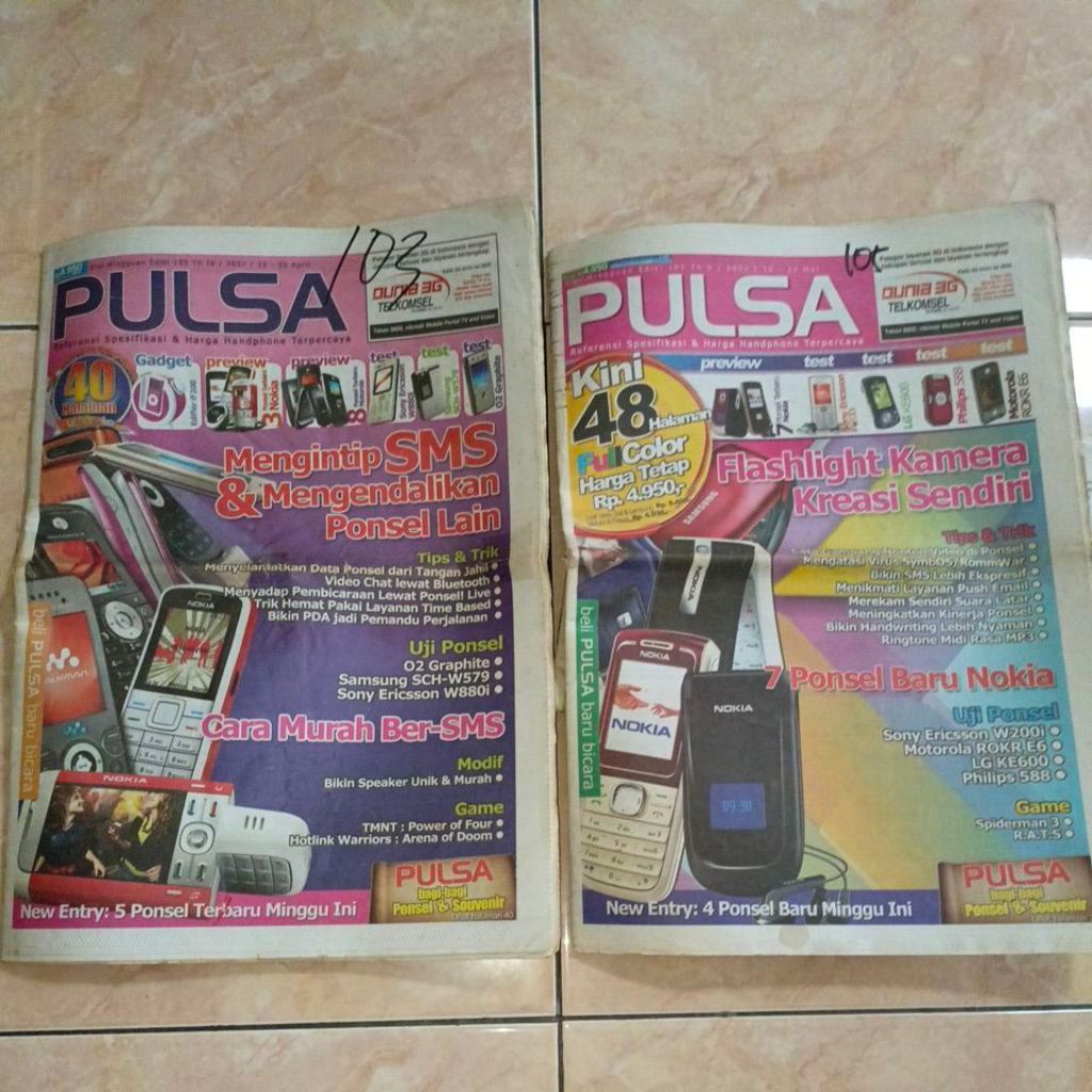 Tabloid PULSA tahun 2007 berbagai edisi