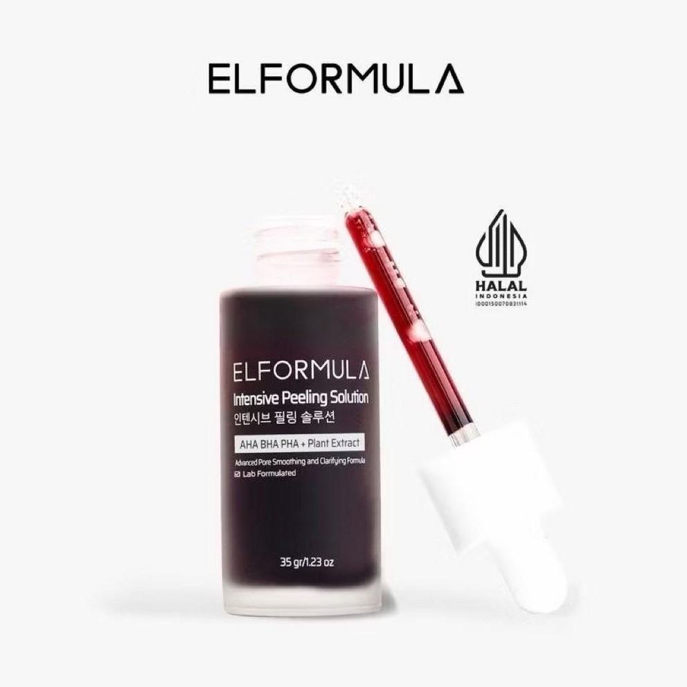 ELFORMULA Intensive Peeling Solution 35 gr - Peeling Serum Dark Spot Glass Skin Eksfoliasi Wajah Sel
