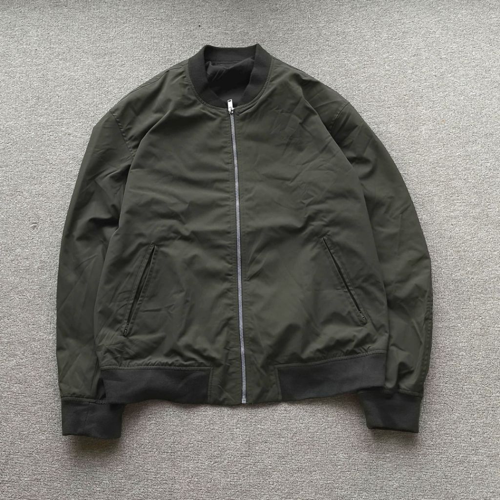8 SECONDS BOMBER JACKET ARMY KEREN SZ L