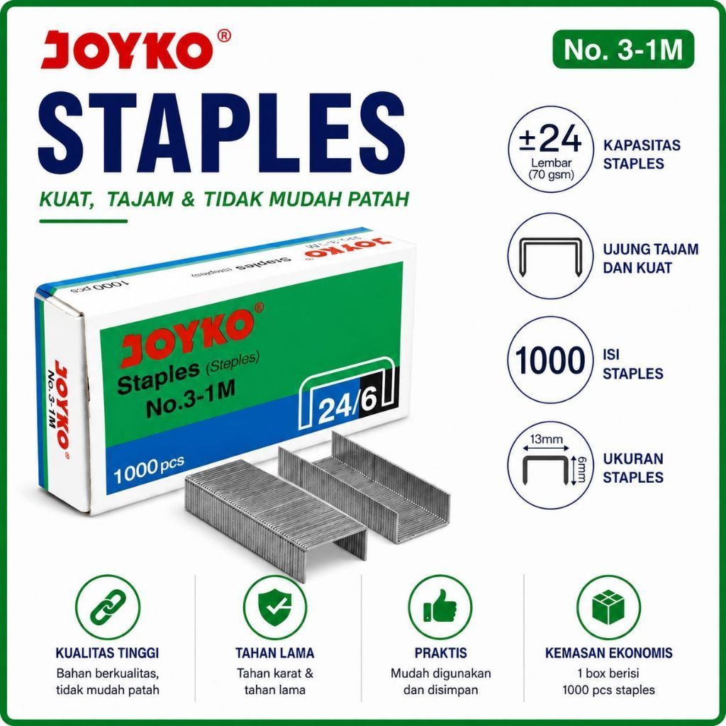 ISI STAPLES BESAR NO 3 ISI STAPLES BESAR MURAH