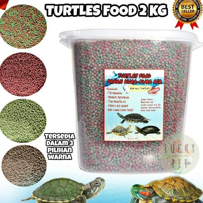 2Kg Makanan Kura Kura Air Res Brazil Ambon Dada Merah S Pelet Kura