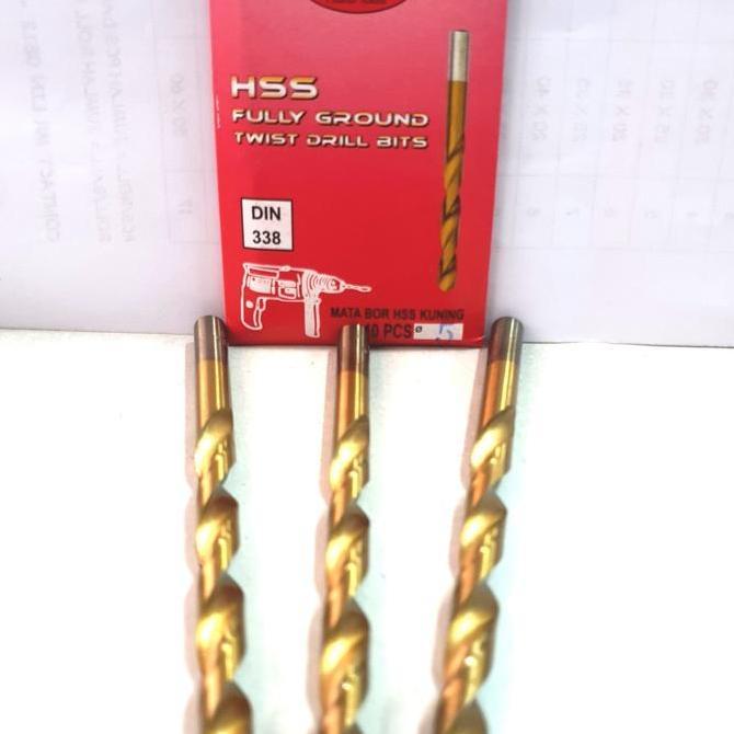 Mata bor besi kuning ATS 10mm - Bor besi kuning ATS 10mm