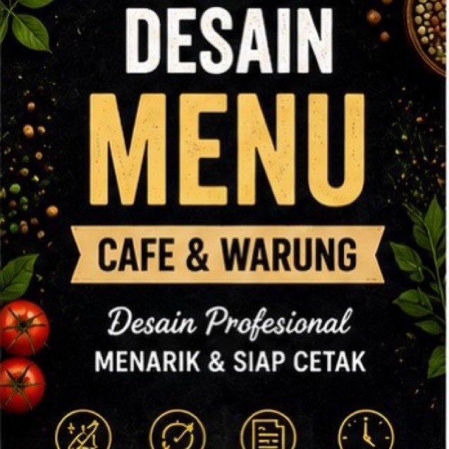 Jasa Desain Menu Cafe & Warung | Menu Makanan & Minuman Profesional