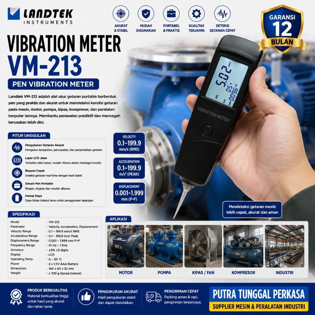 Vibration Meter | Pen Vibration Meter VM-213 Landtek