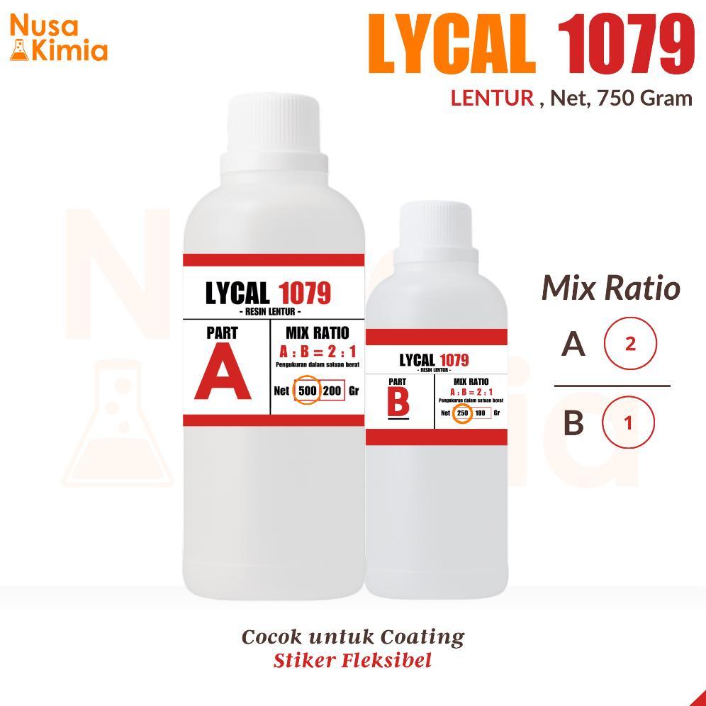 Resin Lycal Lentur 1079 750 Gram - Resin Stiker Fleksibel