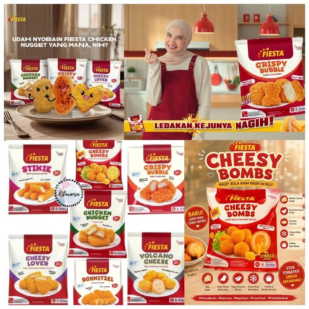 Fiesta Crispy/Chicken Nugget Fiesta/Nugget/Fiesta 400gr/Stick Chicken Nugget/Crispy Nugget Fiesta/Fi