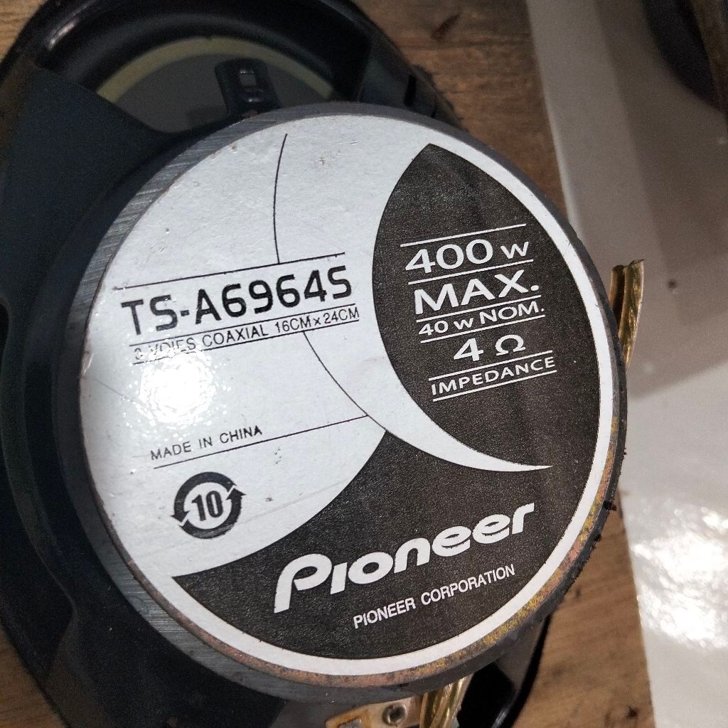 Speaker oval 5 way pioneer TS A69645 sepasang untuk mobil barang bekas seken second