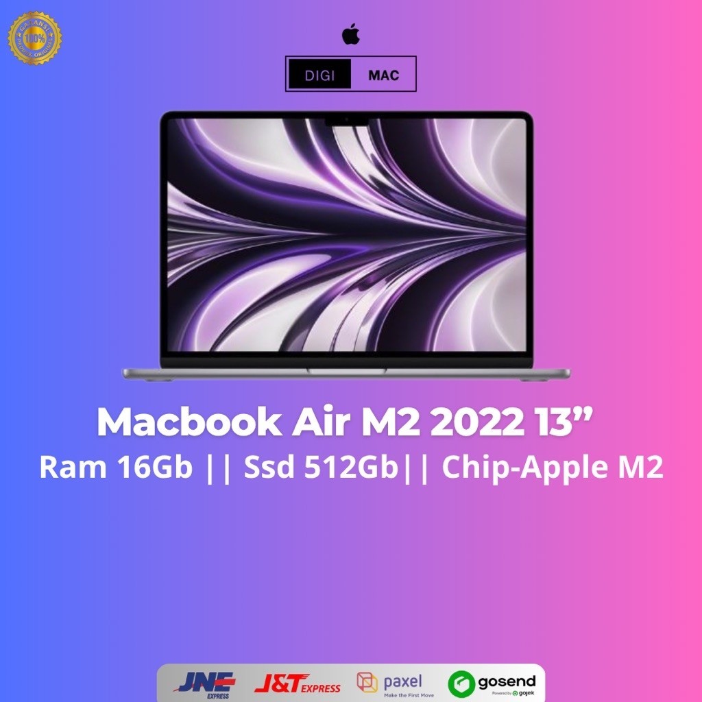 MacBook Air m2 2022 13” || Ram 8/16Gb || Ssd 256/512Gb || Chip-Apple m2 ||