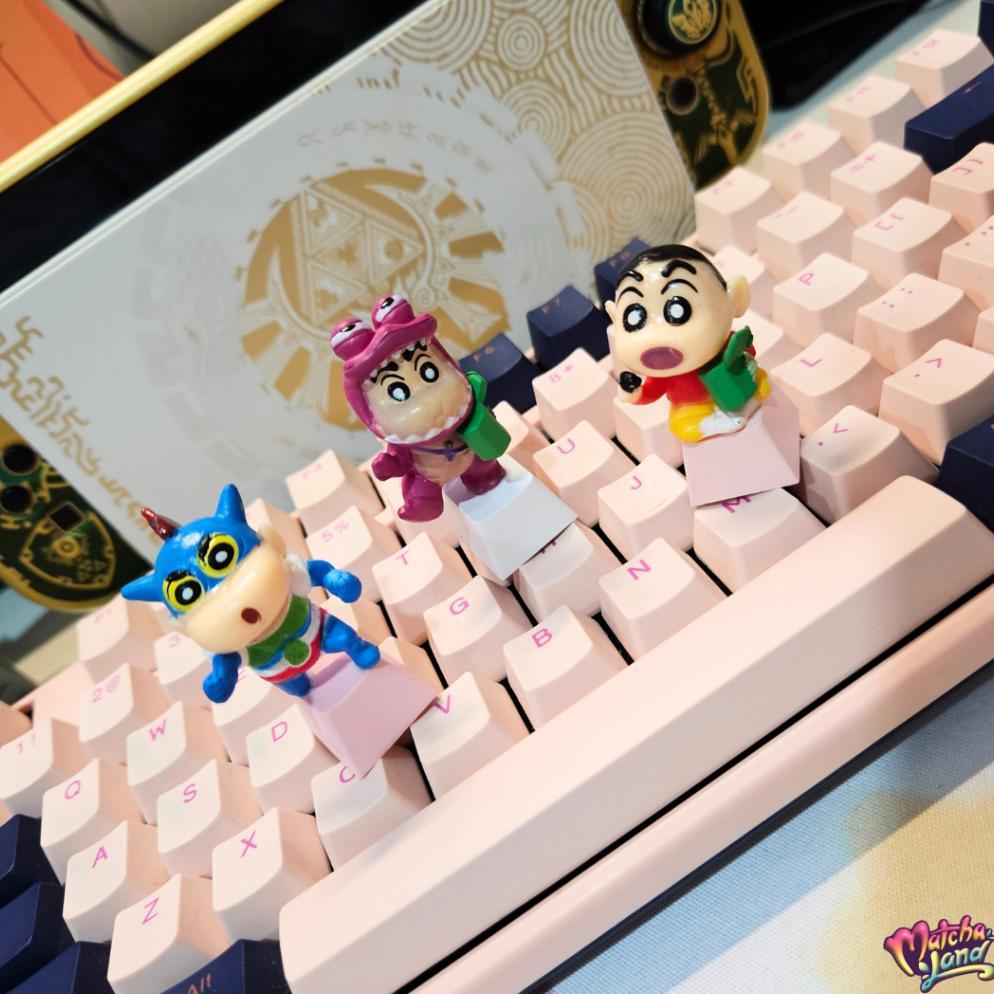 Crayon Shinchan Keycaps Mechanical Keyboard ; Artisan custom keycaps keyboard mekanik anime shinchan