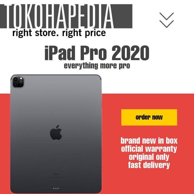 [Bestprice] New Apple iPad Pro 4th 12.9 inch 128 128GB Wifi Only 2020