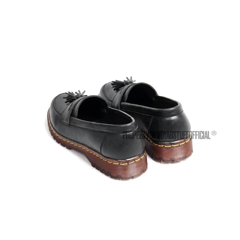 FAVORIT Voyagstuffofficial - Penny Loafers Vava V1  Black Kulit Wanita