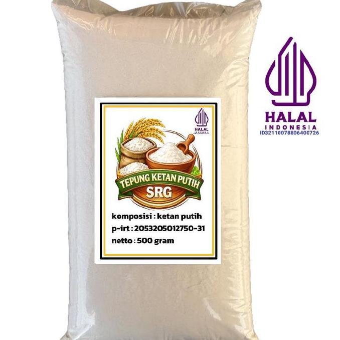 Tepung Ketan Putih 500 Gram/Tepung Beras Ketan Putih Srg