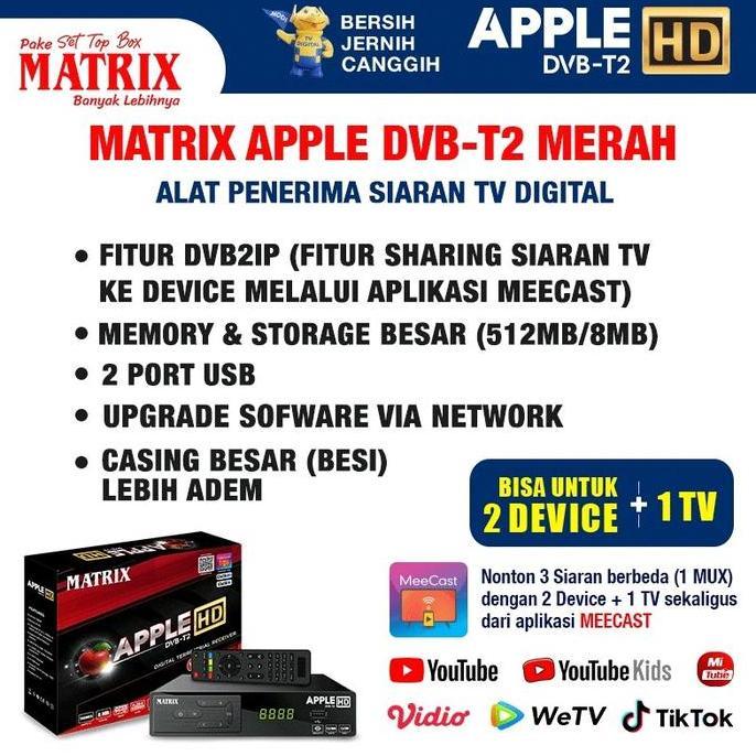 Set Top Box Tv Digital Matrix Apple Hd / Stb Digital Apple Hd / Set Box Tv Digital