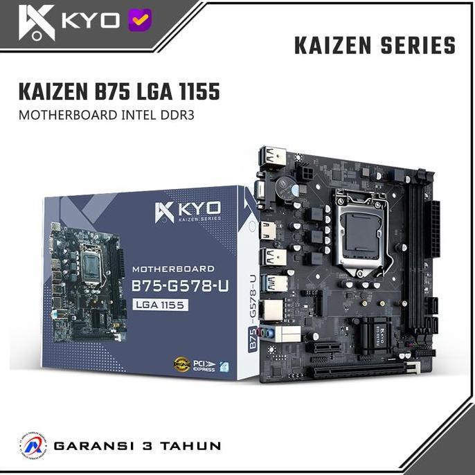 Motherboard KYO KAIZEN B75 M.2 NVME LGA1155 DDR3 B75 Mobo B75