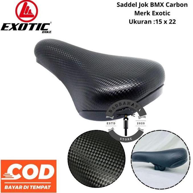 Downhill- Jok Sepeda Sadel Bmx Lipat Mtb 12 - 20 Saddel Motif Carbon Pacific Exotic
