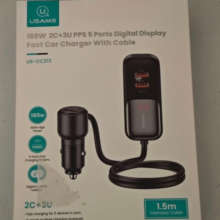 Charger mobil usams