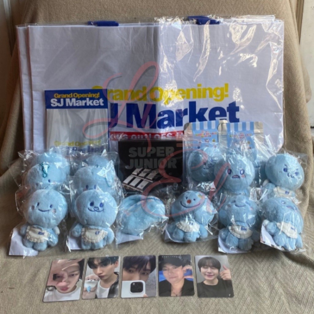 Ready 10cm Keyring Super Junior 20th Anniversary POP UP MD : SJ Market (official suju merchandise ma
