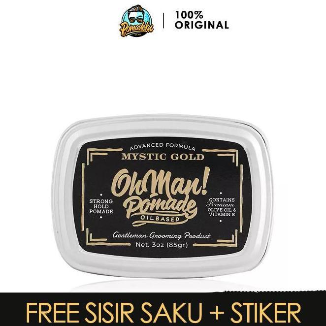 Oh Man Pomade Mystic Gold Strong Hold Oil Based