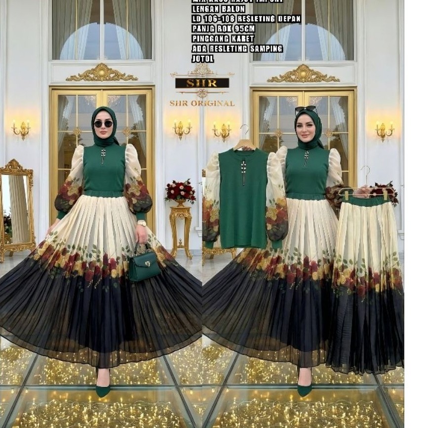 SHR SET ROK ORGANZA SHR TERBARU
